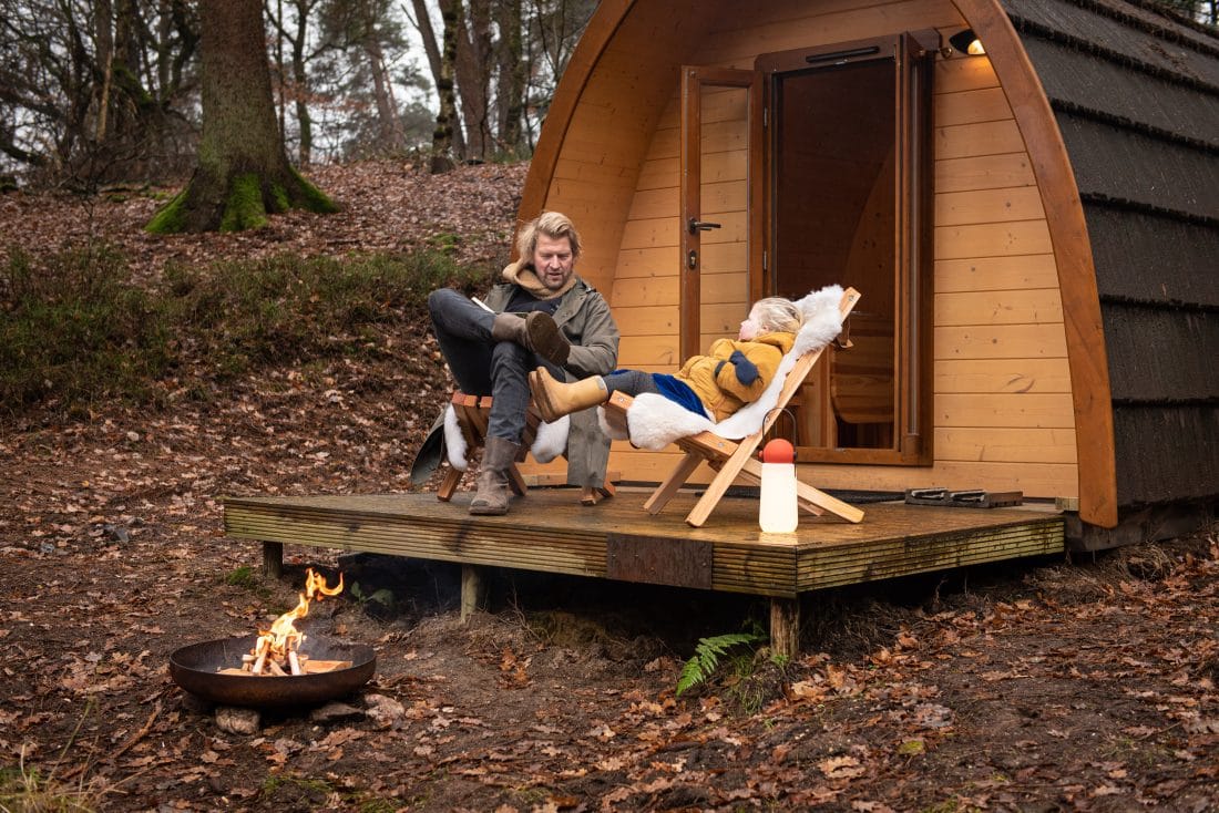 Heerlijk genieten en relaxen in de Fieldchair van Weltevree