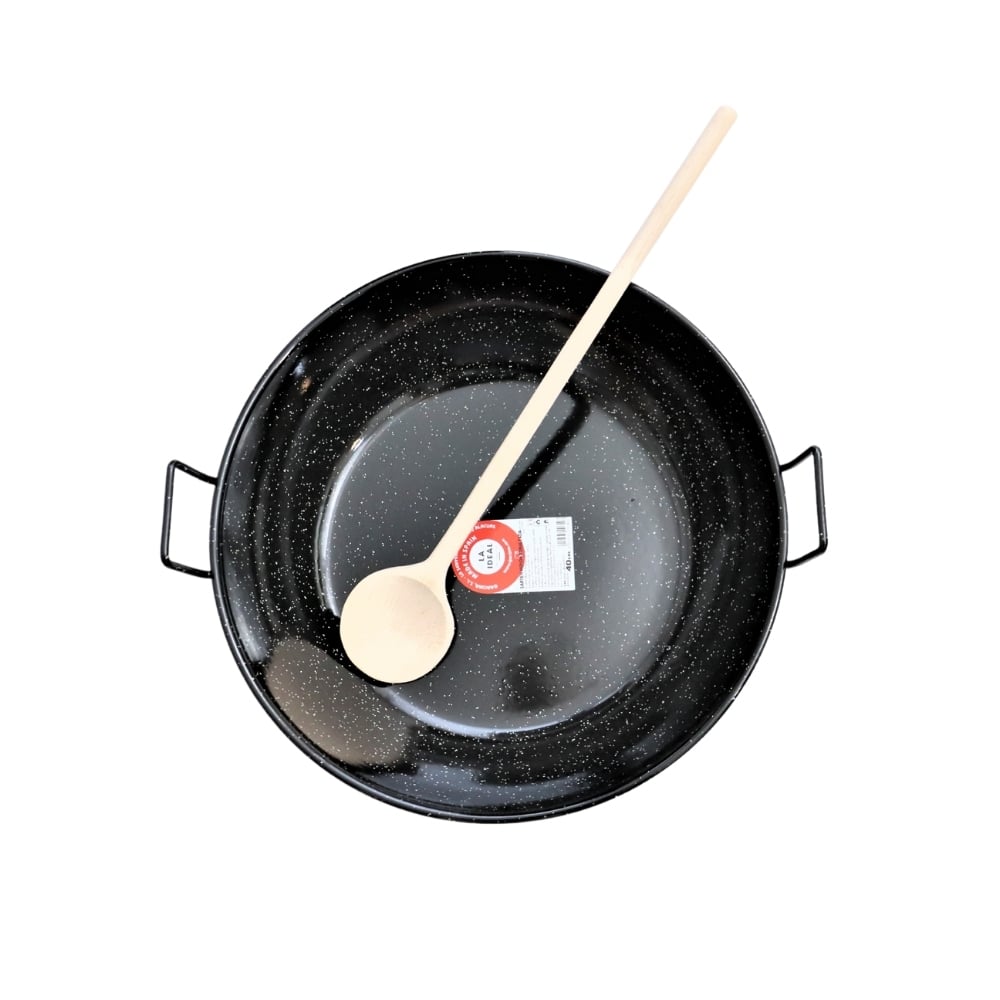 Bbq Buiten Kookkachel Set Met Wokpan En Lange Houten Lepel