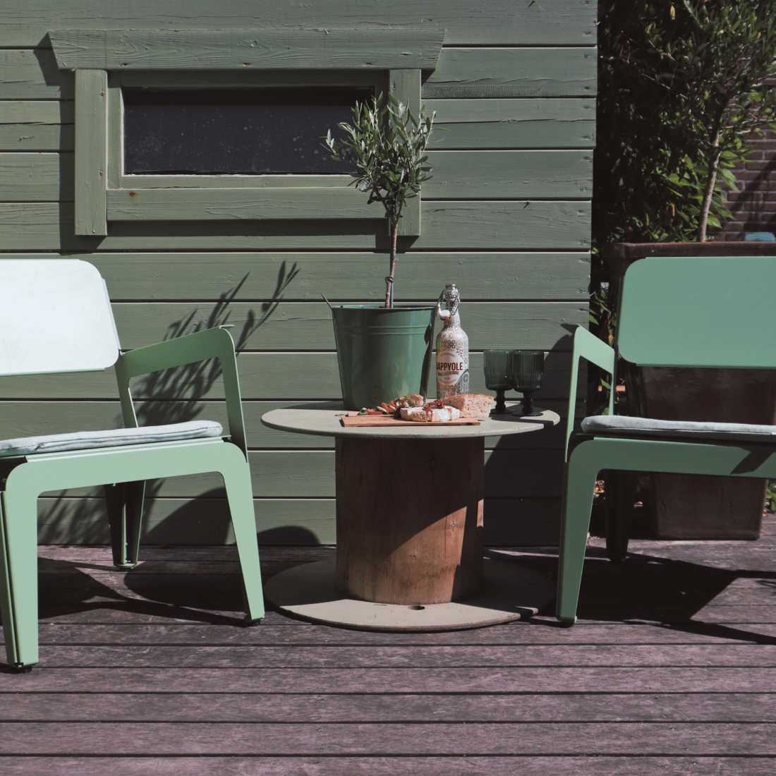 Bended lounger groen Weltevree Bended lounger groen Weltevree