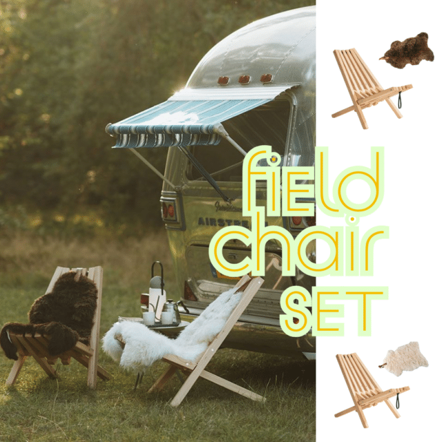 Fieldchair Weltevree Met Schapenvacht Bruin
