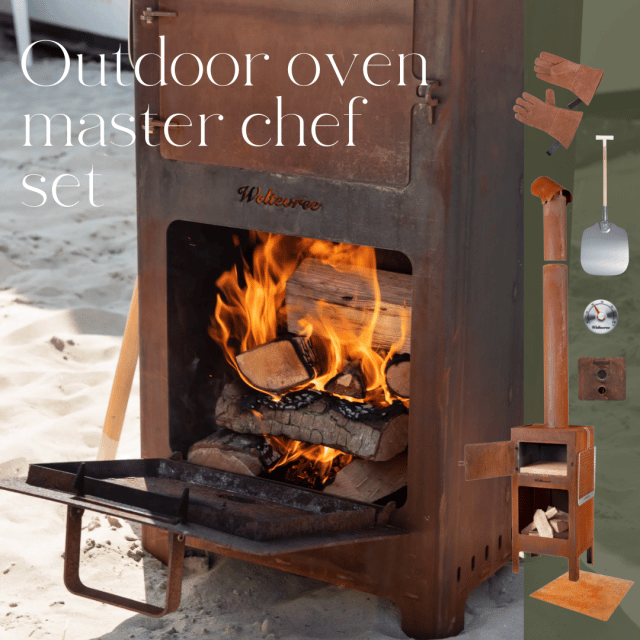 Horno de exterior master chef set