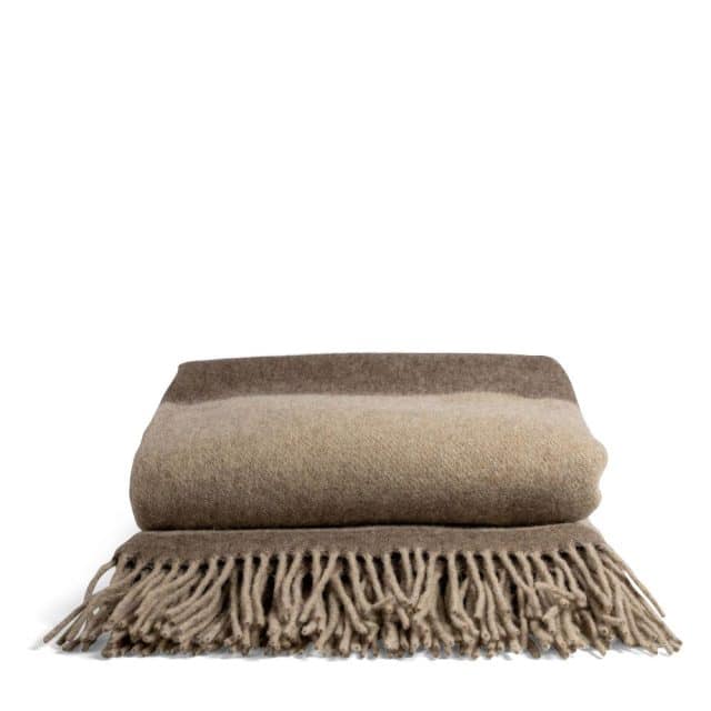 Plaid Ulle Sagaform braun beige
