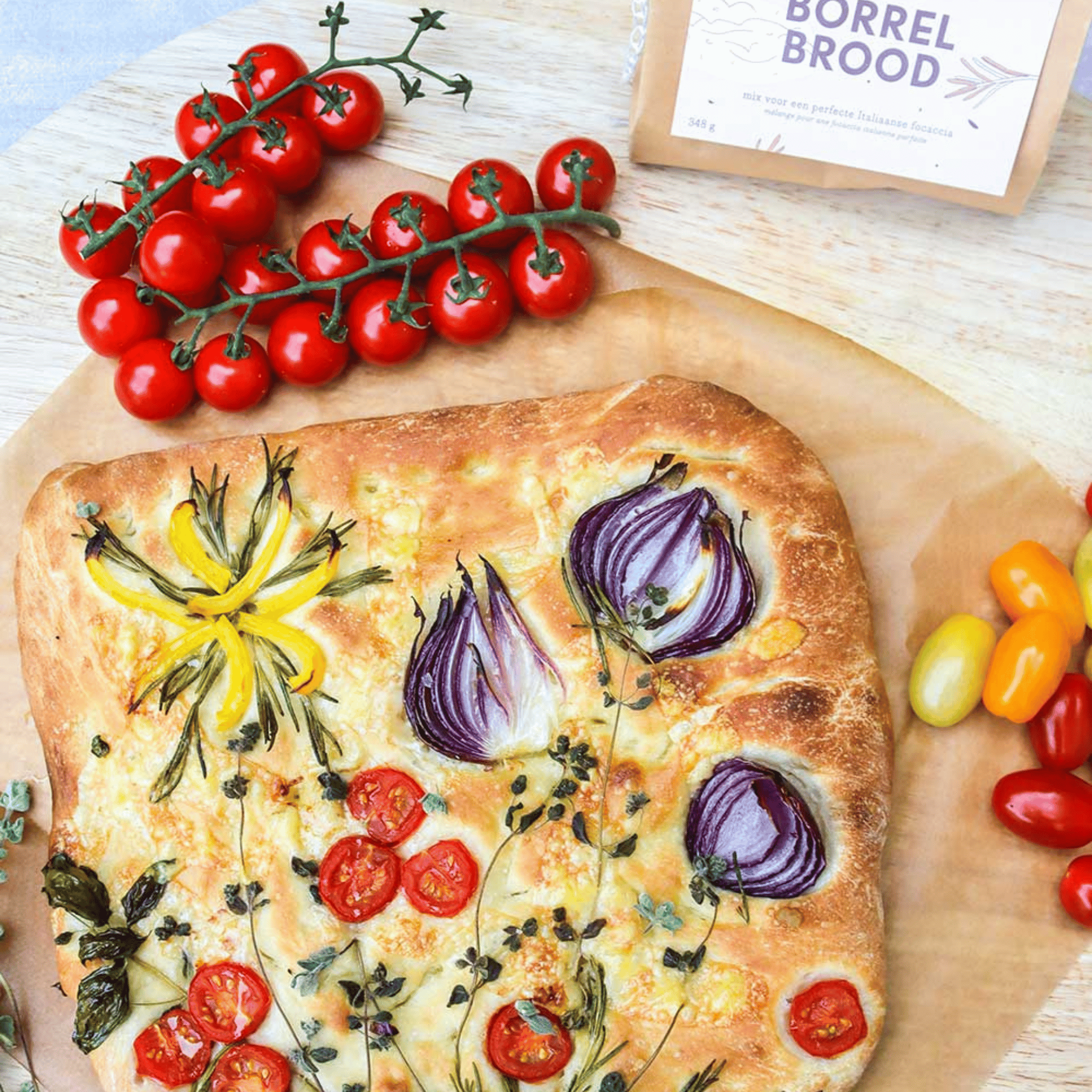 Bak zelf het lekkerste focaccia borrelbrood Bak zelf het lekkerste focaccia borrelbrood