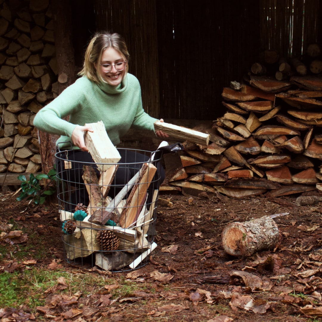 Metal firewood basket Esschert Design