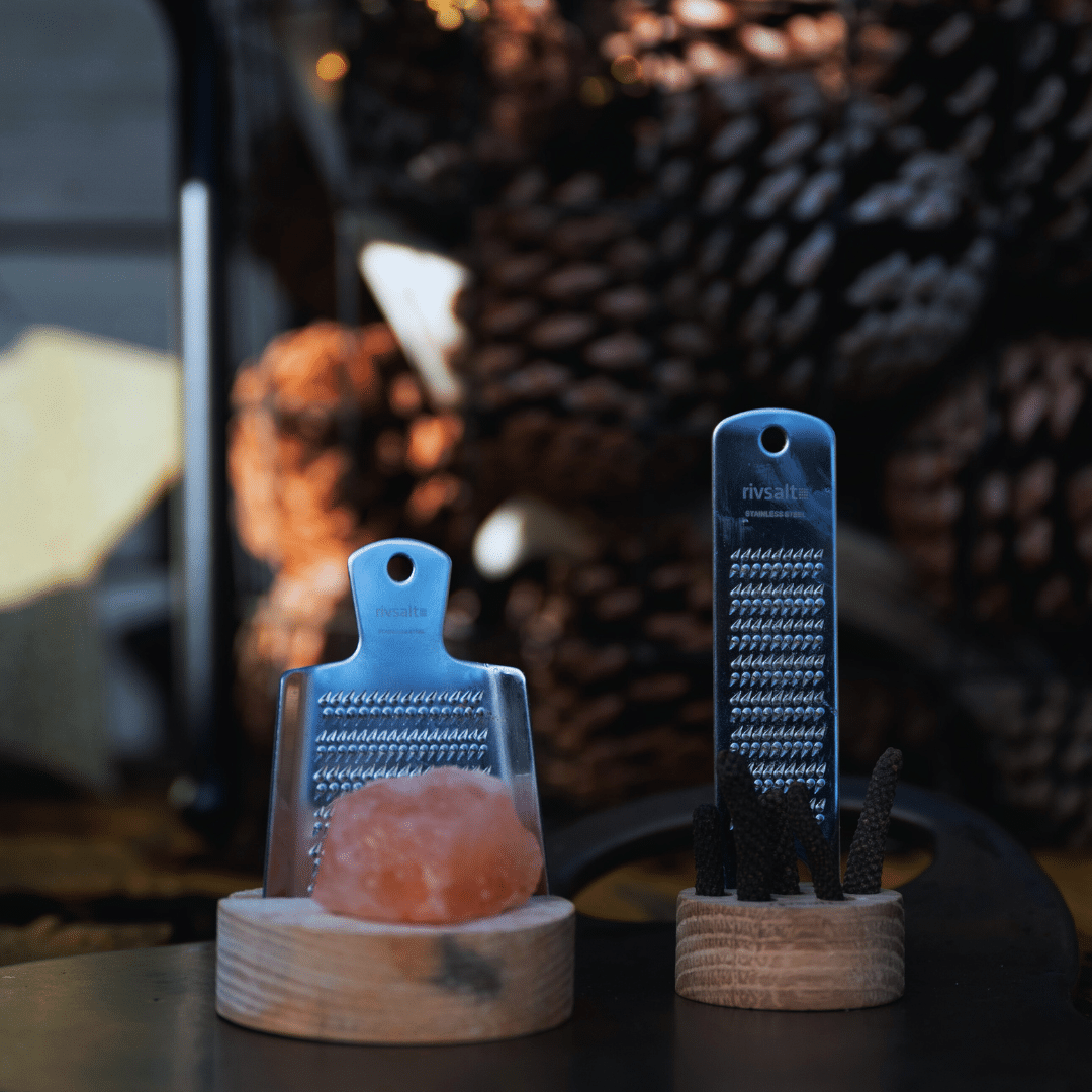 Rivsalt Pepper and rivsalt salt VUUR LAB.