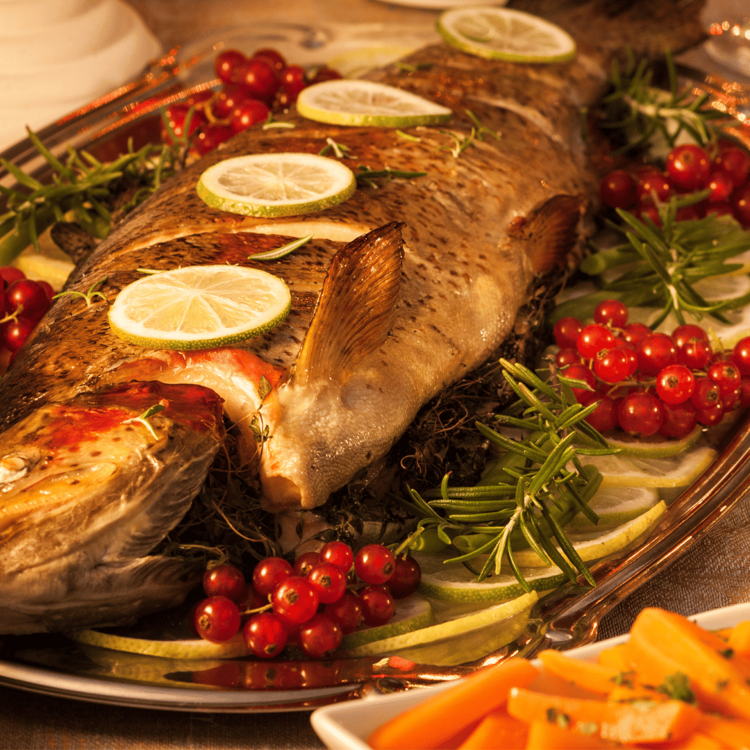 Bakning av fisk under semestern Bakning av fisk under semestern
