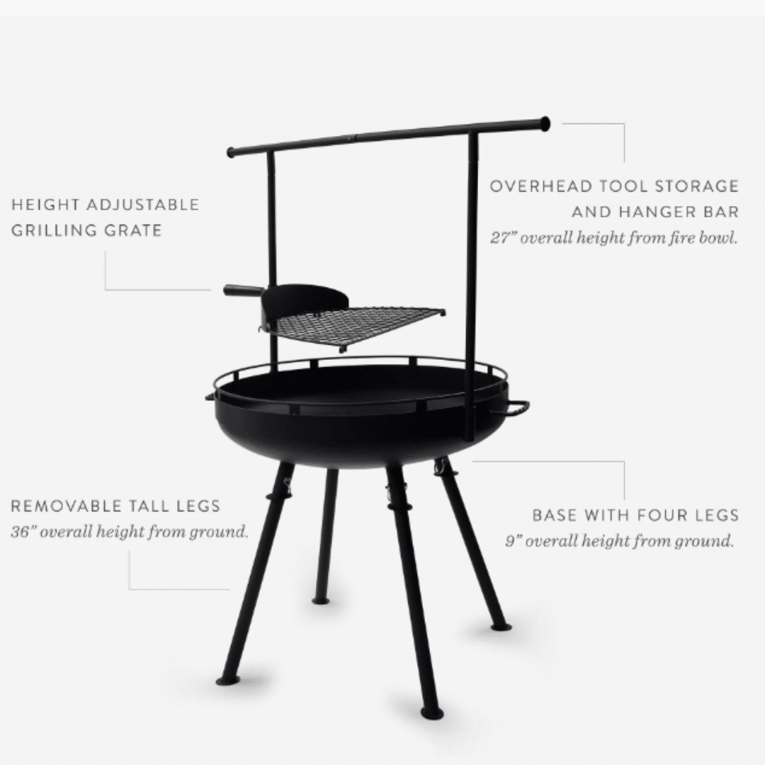 Barebones Cowboy Feuerstelle Grill 30" Erklärung