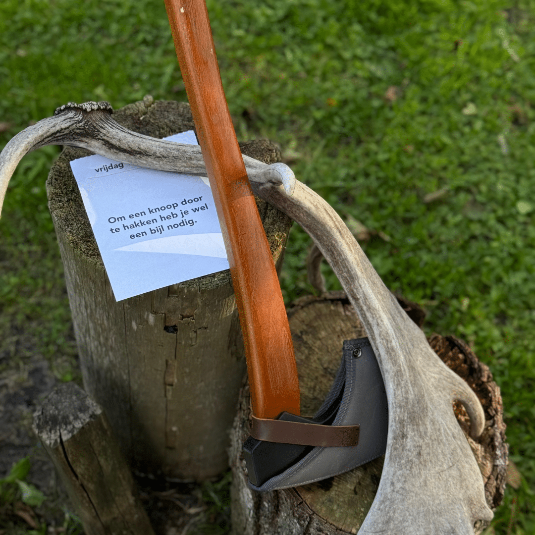 För att kapa en knut behöver du en yxa!