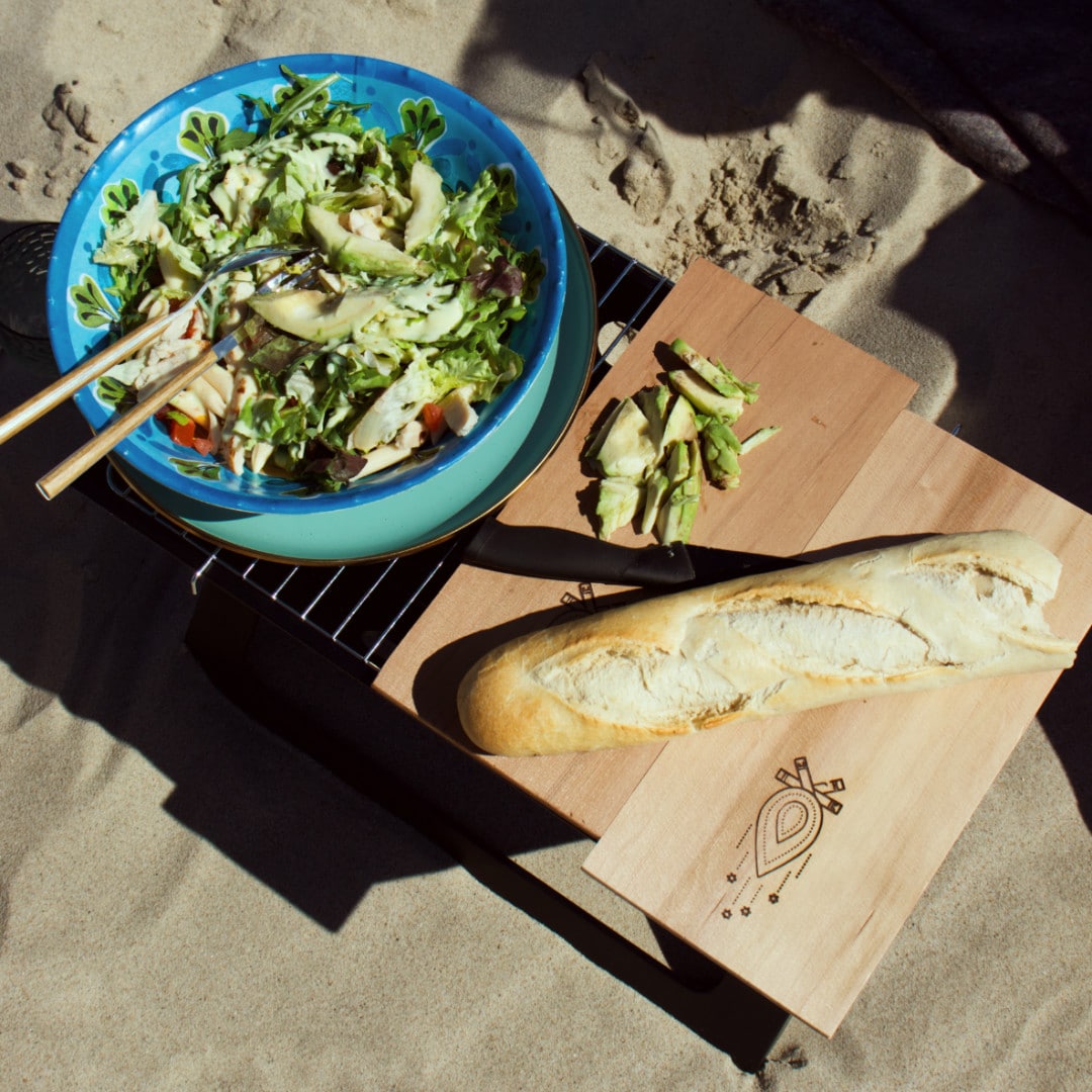 Maak een lekkere BBQ salade en eet hem aan zee