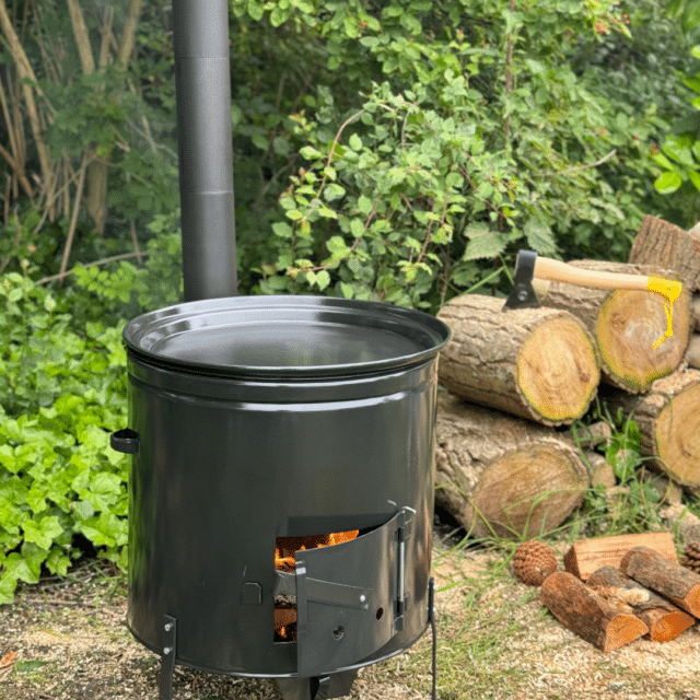 Feuer mit BBQ Outdoor-Kochstelle XL mit Grillplatte