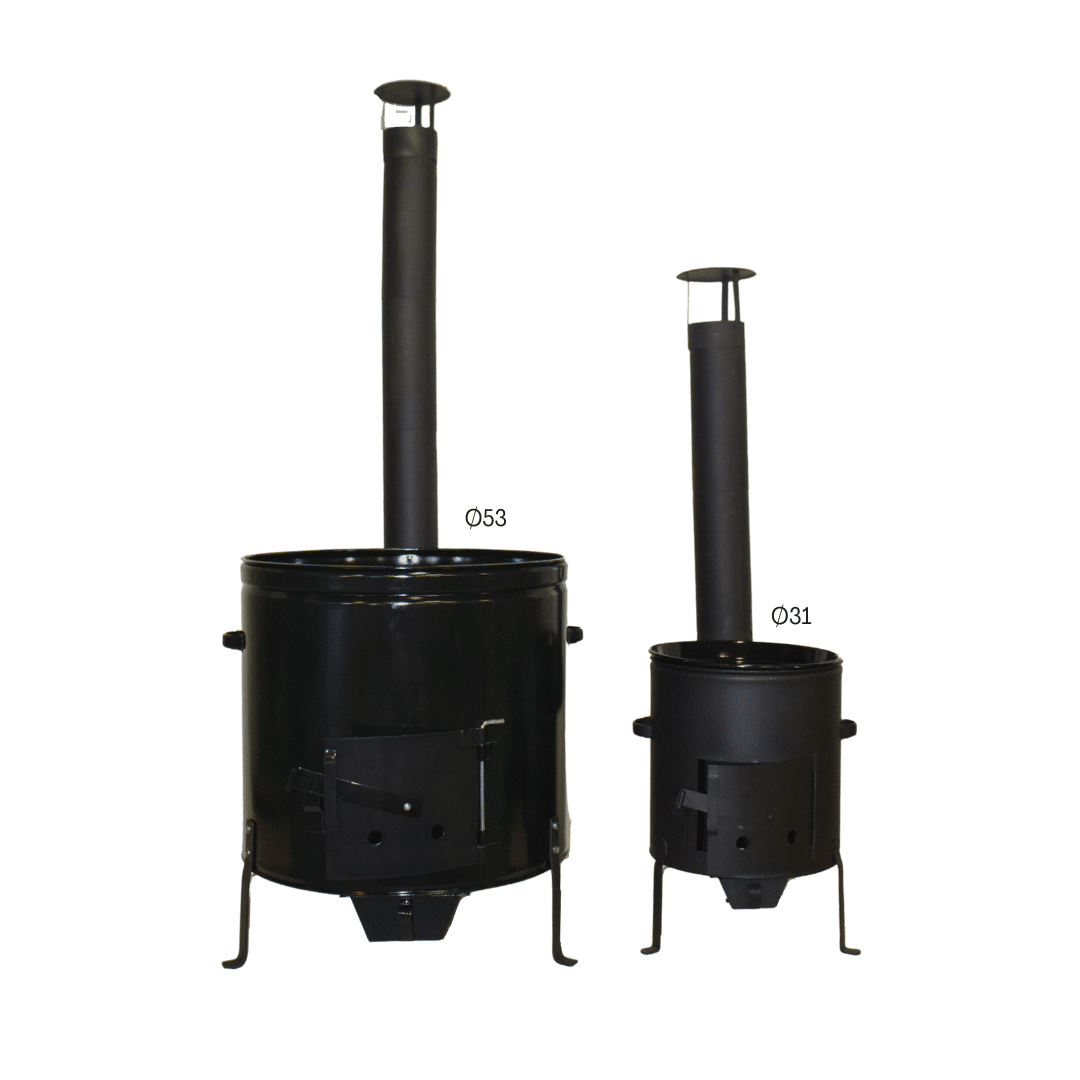 See the difference between the Ø53 and the Ø31 cooking stove