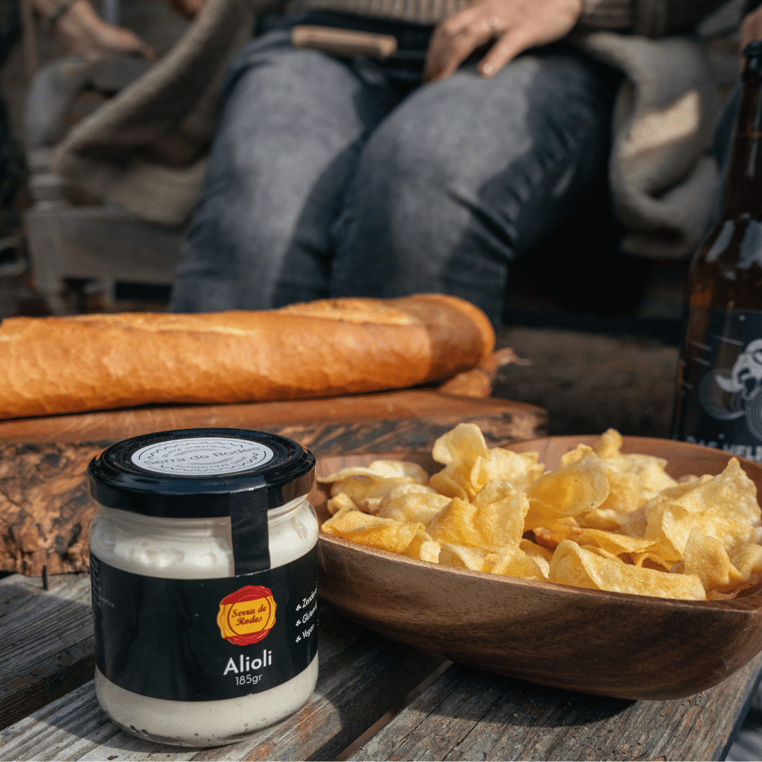 Alioli Sierra de Rodes med tryffelchips Quillo