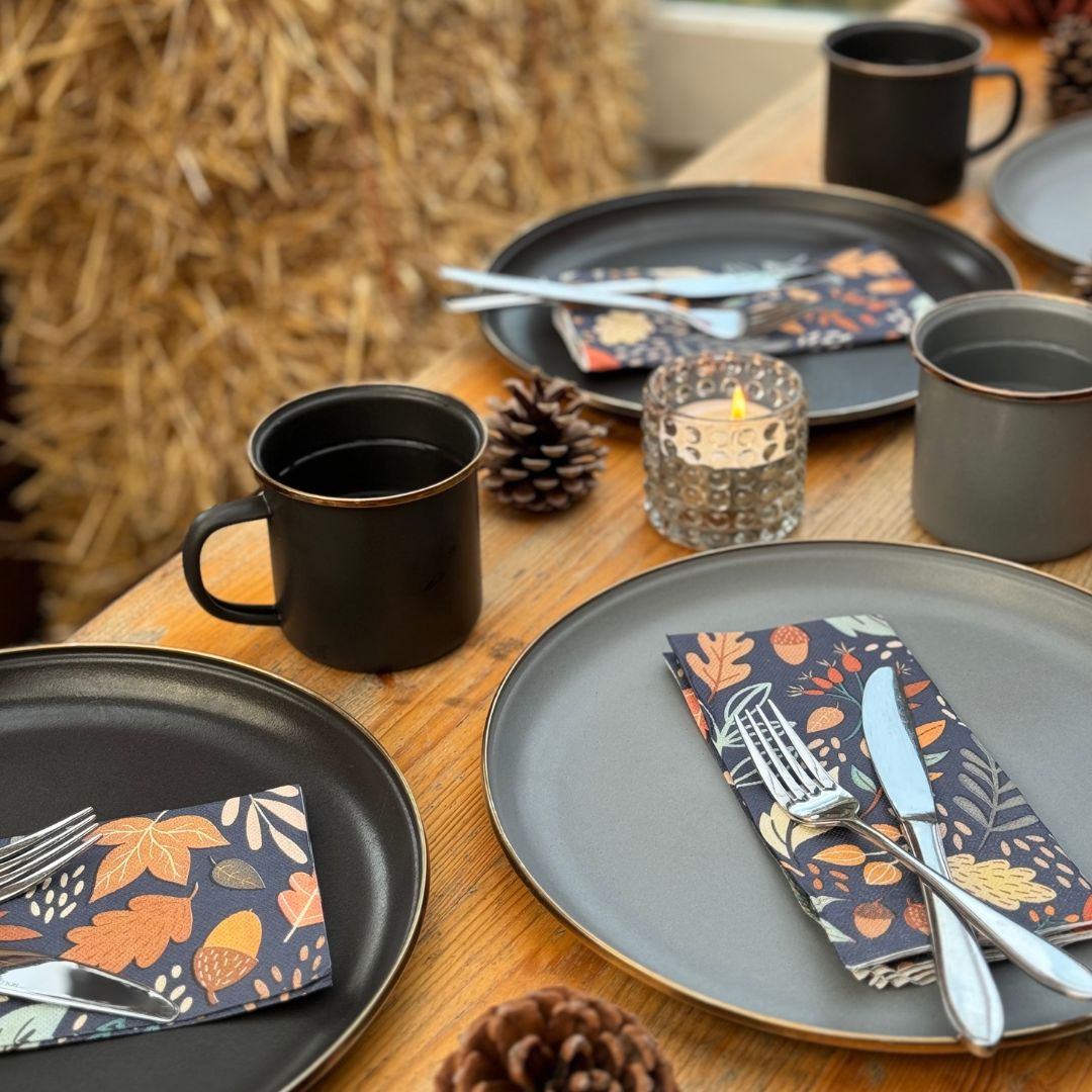 Barebones servies charcoal voor de herfst