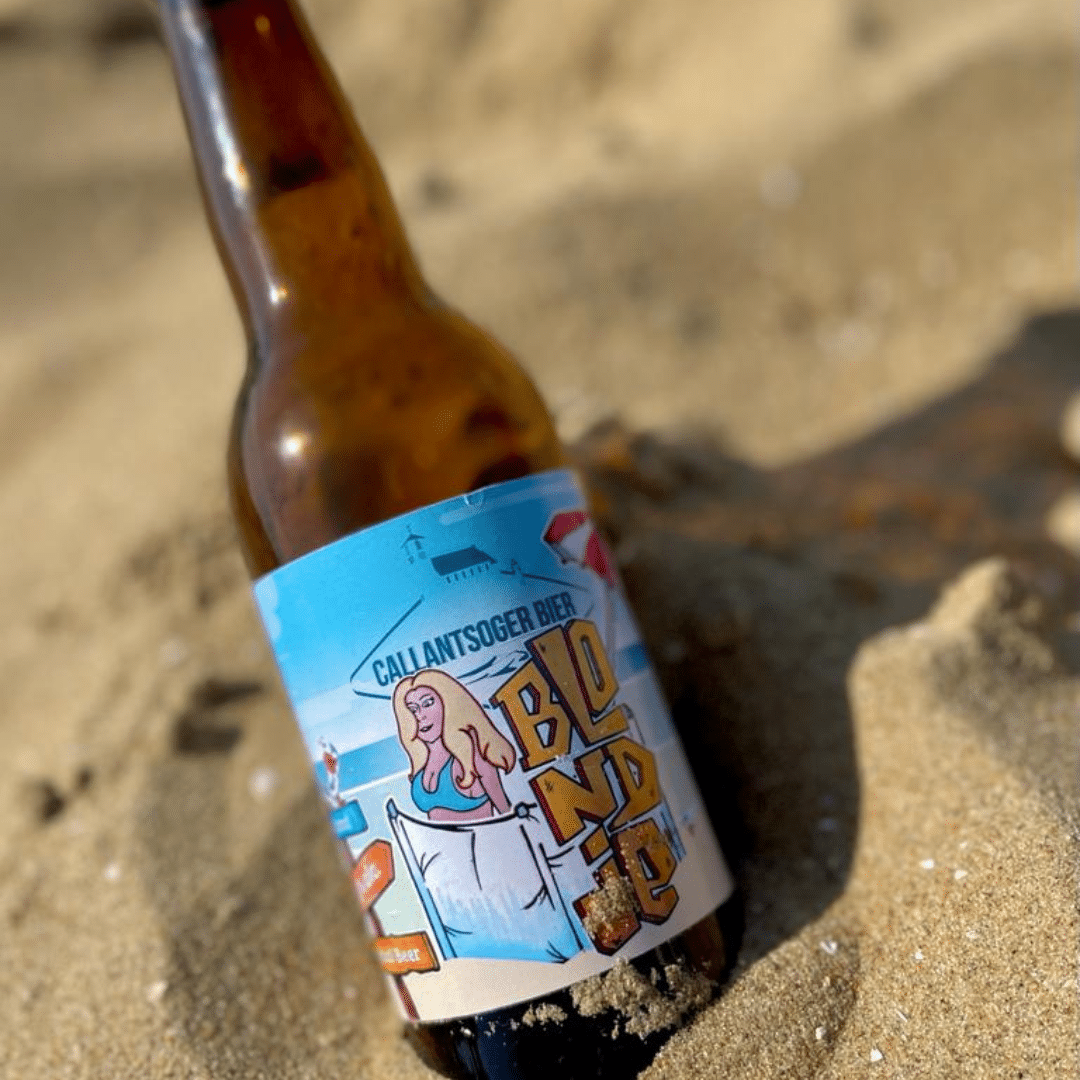 callantsoger bier blondje strand