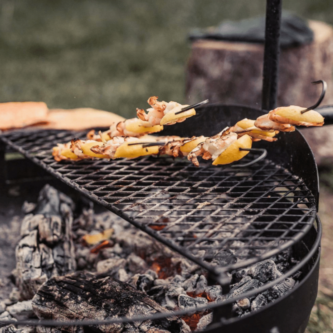 Cowboy Feuerstelle Grillrost 30_ mit Spießen