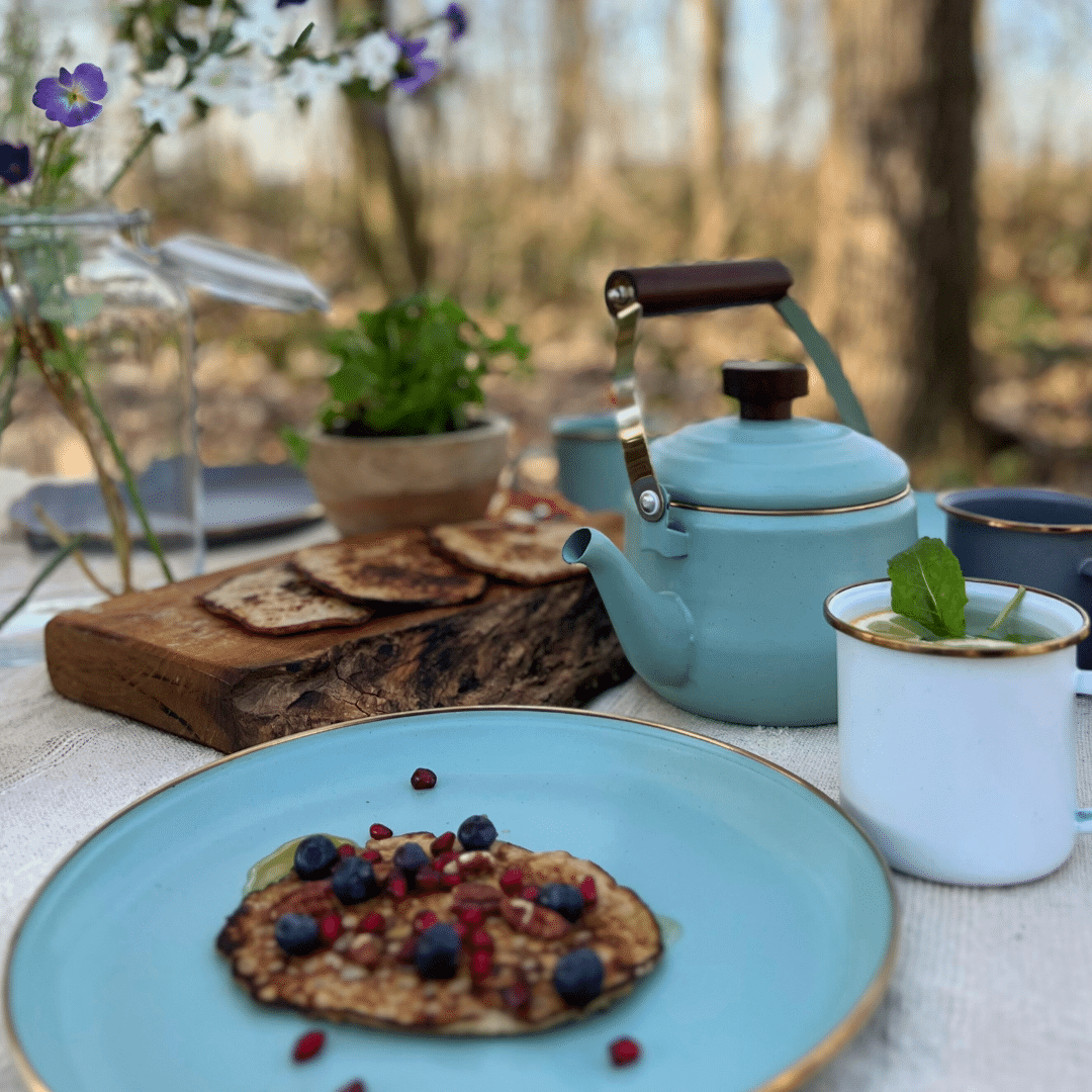 emaille servies van Barebones