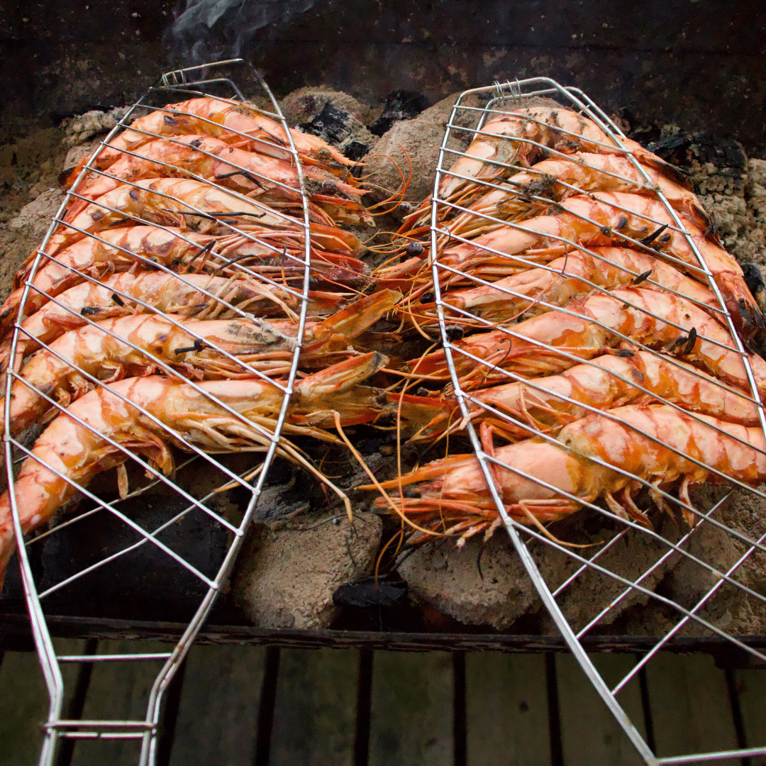 Gamba's in vis grillrooster VUUR LAB Gamba's in vis grillrooster VUUR LAB