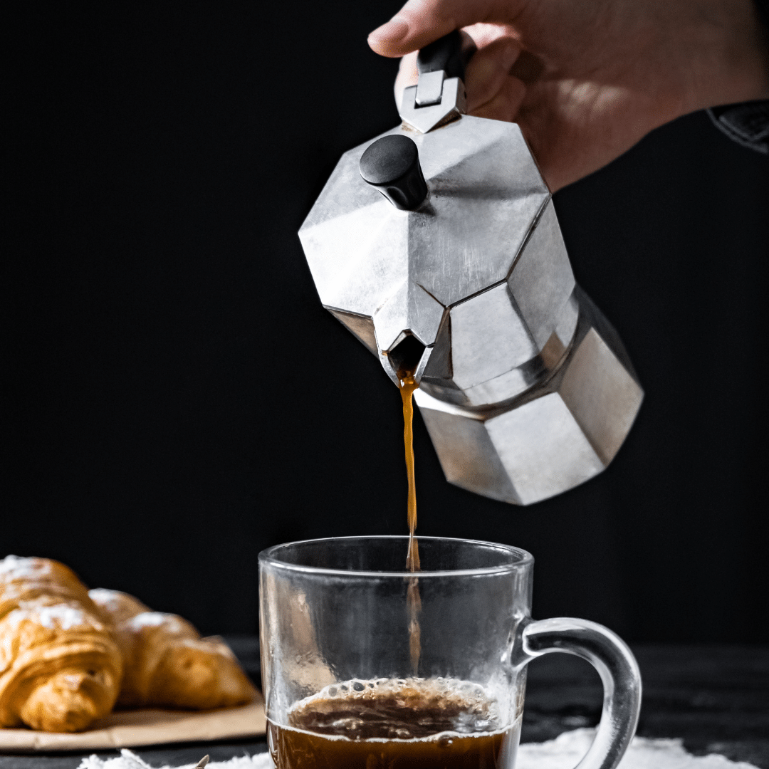 Een bakkie troost gemaakt met percolator