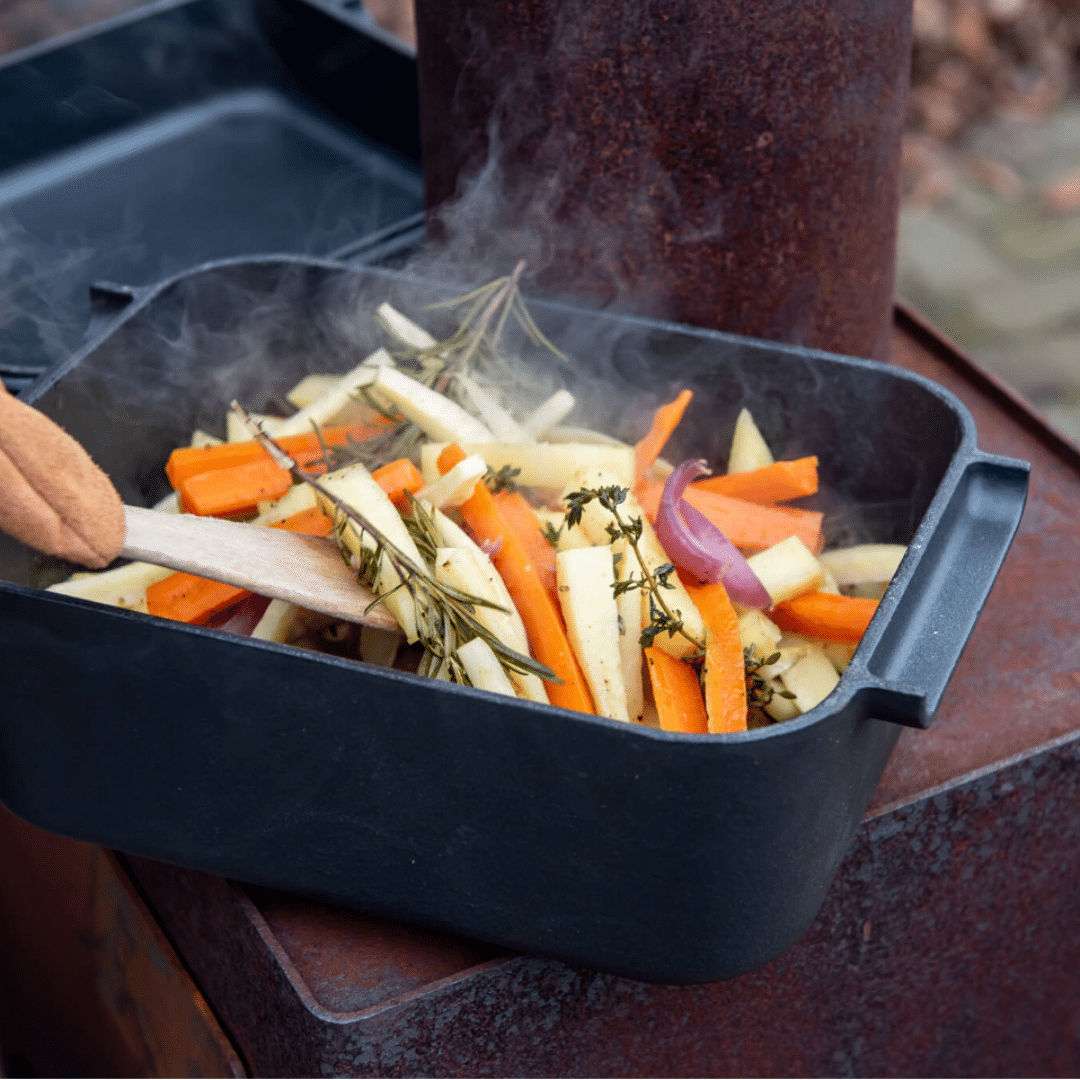 Oven dish roeren wortel pasitnaak zoete aardappel