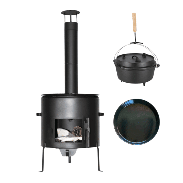 Buiten Kookset Ø39 met Dutch Oven & BBQ
